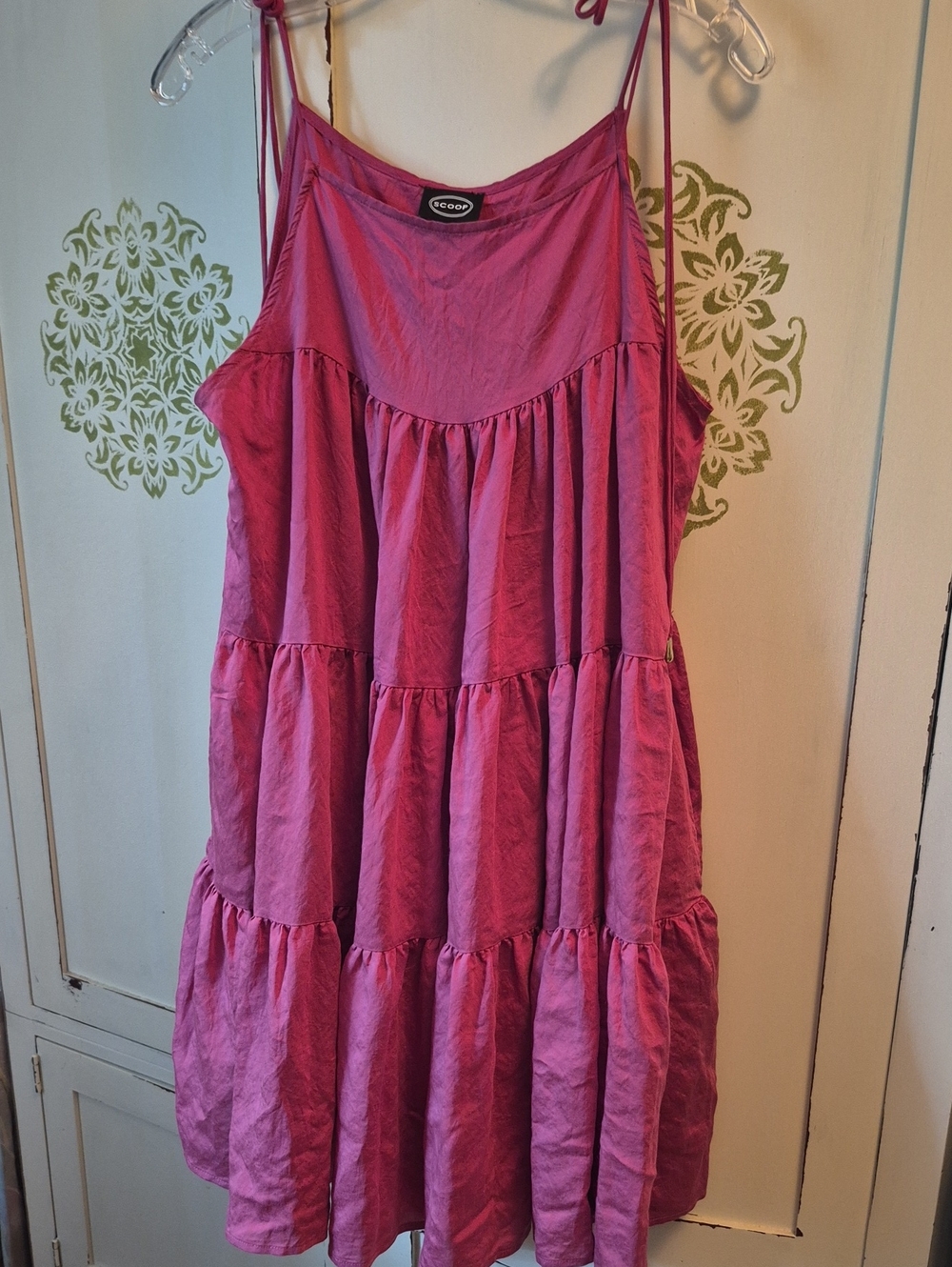 MAUVE Sundress. Tie Straps
